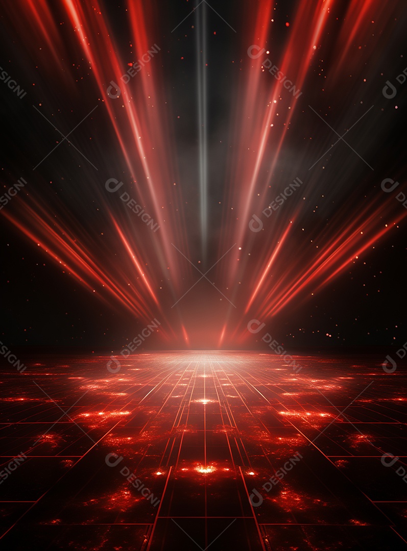 Cenário vermelho para composição de Flyers