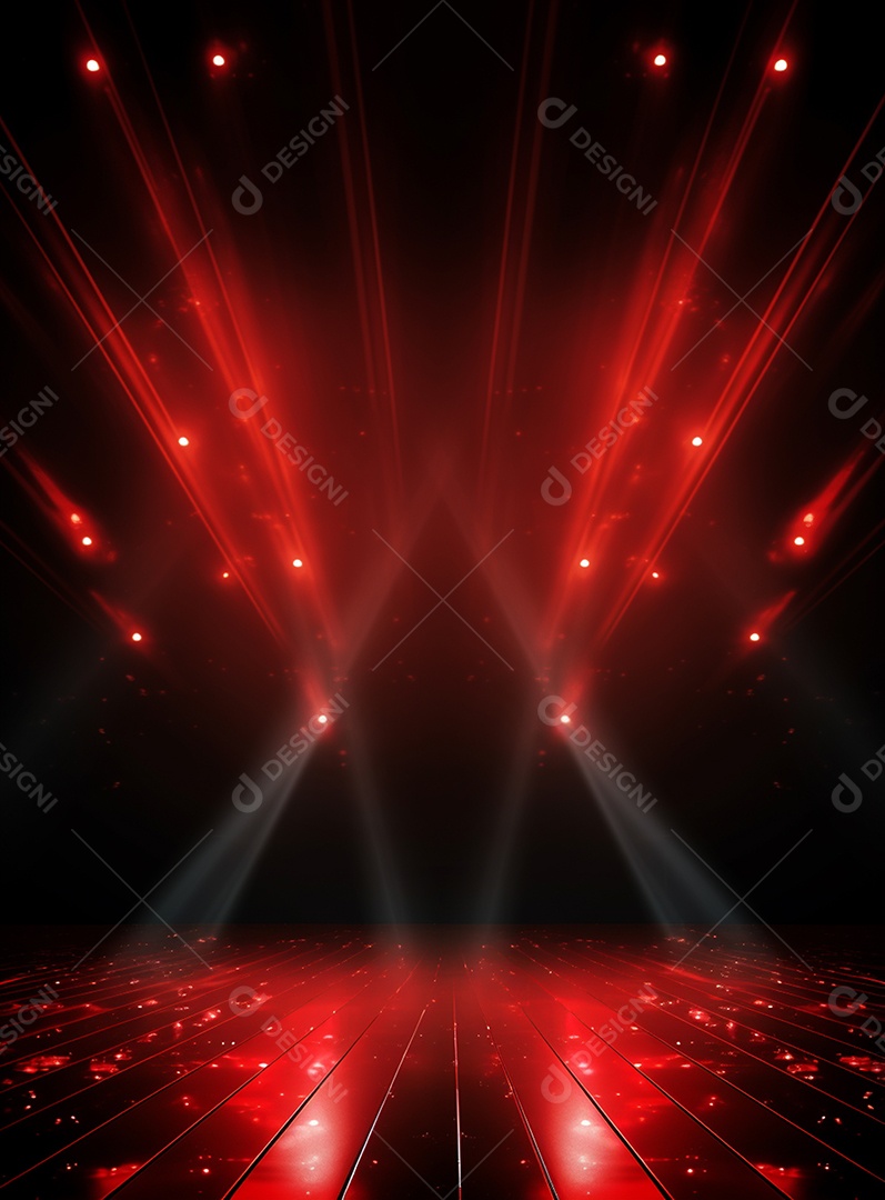 Cenário vermelho para composição de Flyers