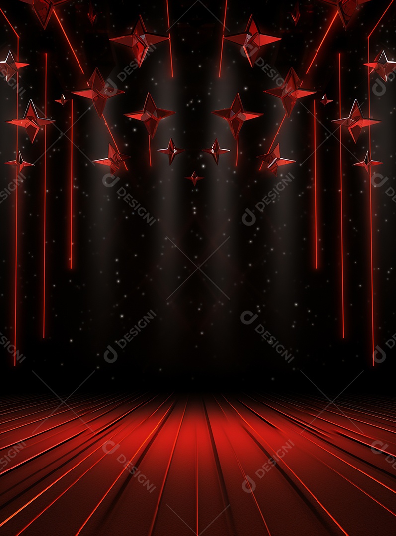 Cenário vermelho para composição de Flyers