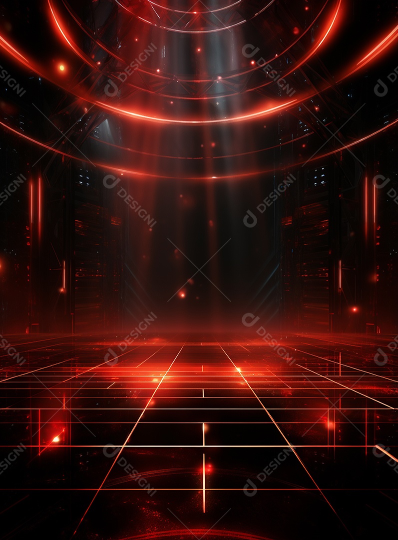 Cenário vermelho para composição de Flyers