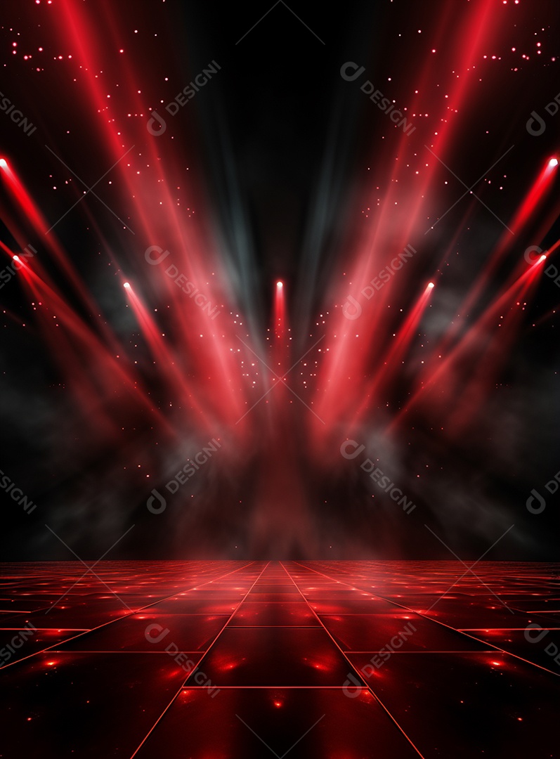 Cenário vermelho para composição de Flyers