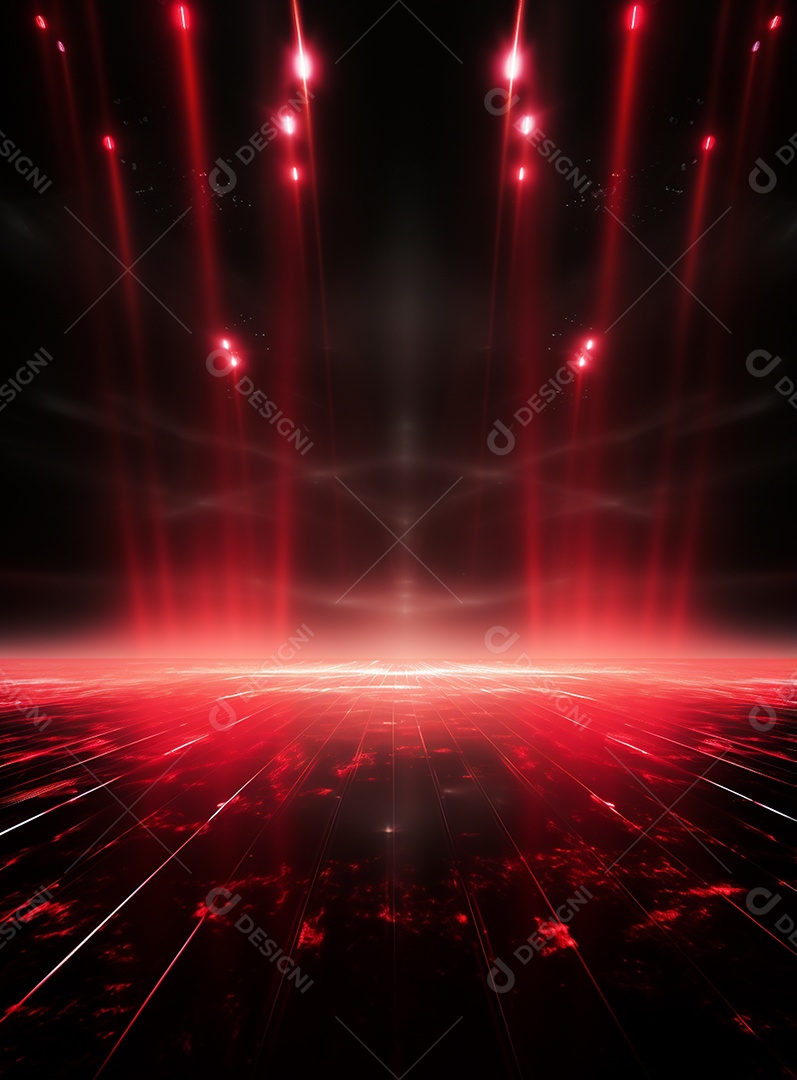 Cenário vermelho para composição de Flyers