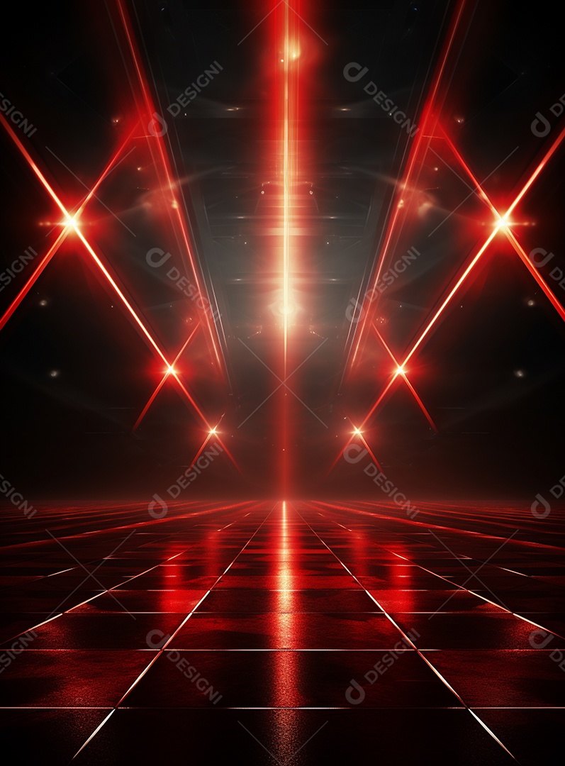 Cenário vermelho para composição de Flyers