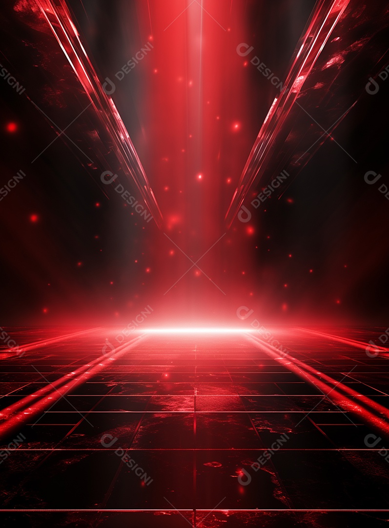 Cenário vermelho para composição de Flyers