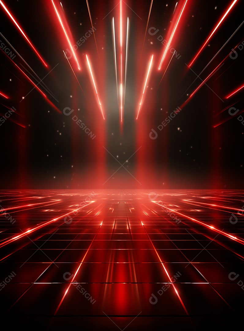 Cenário vermelho para composição de Flyers