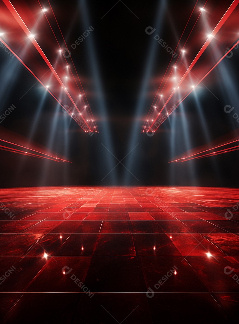 Cenário vermelho para composição de Flyers