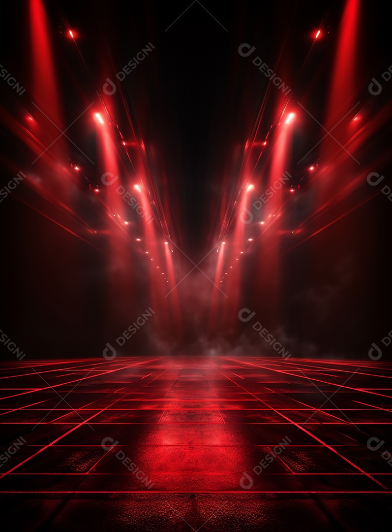 Cenário vermelho para composição de Flyers