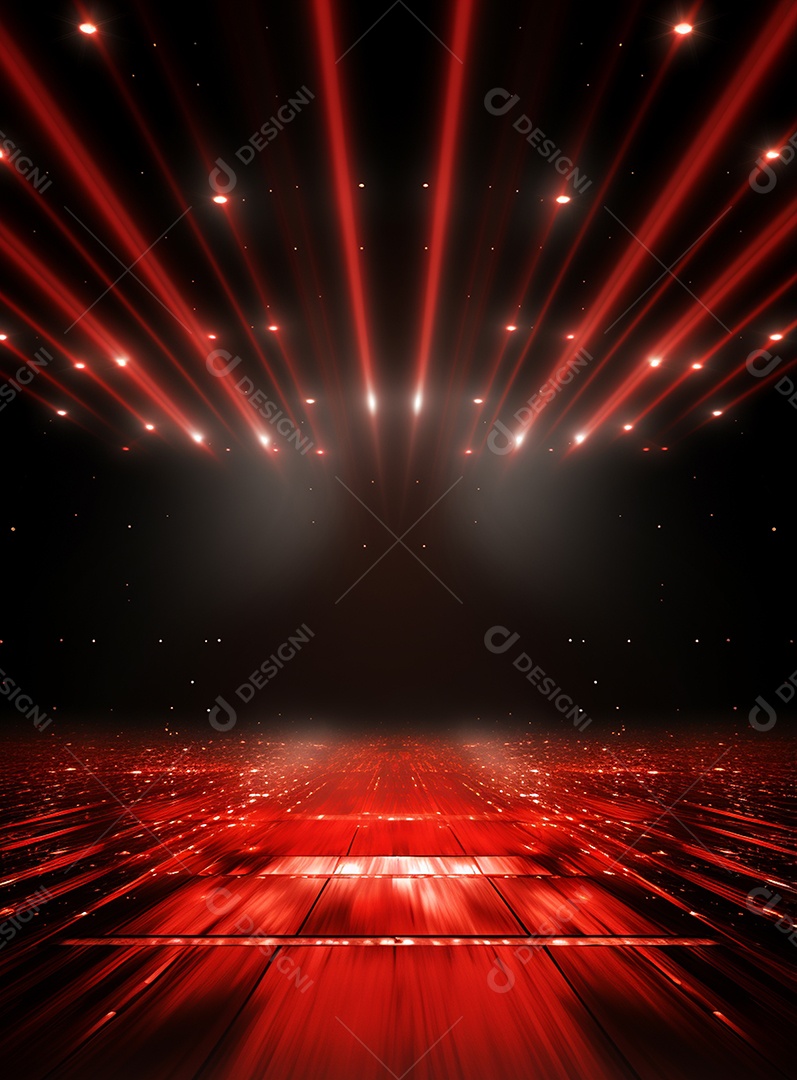 Cenário vermelho para composição de Flyers