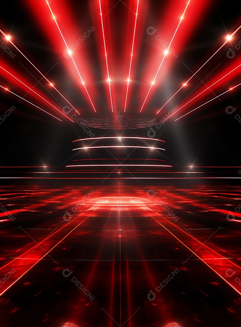 Cenário vermelho para composição de Flyers