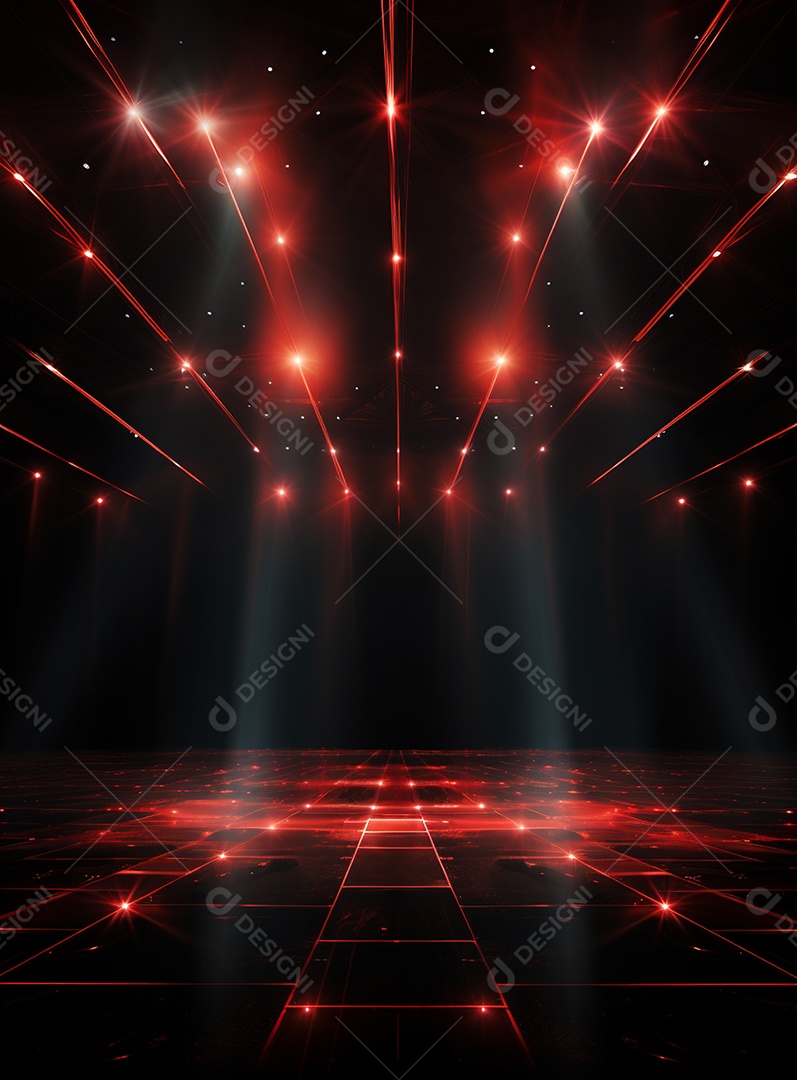 Cenário vermelho para composição de Flyers