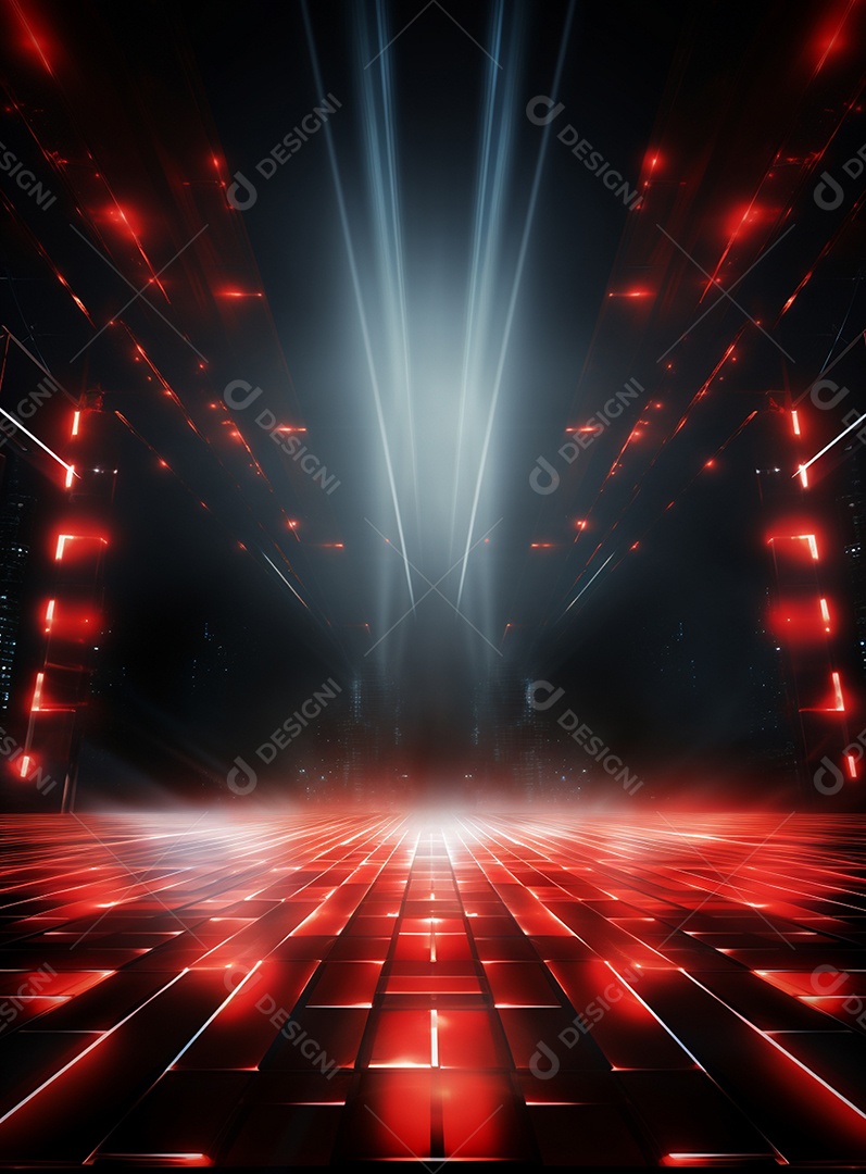 Cenário vermelho para composição de Flyers