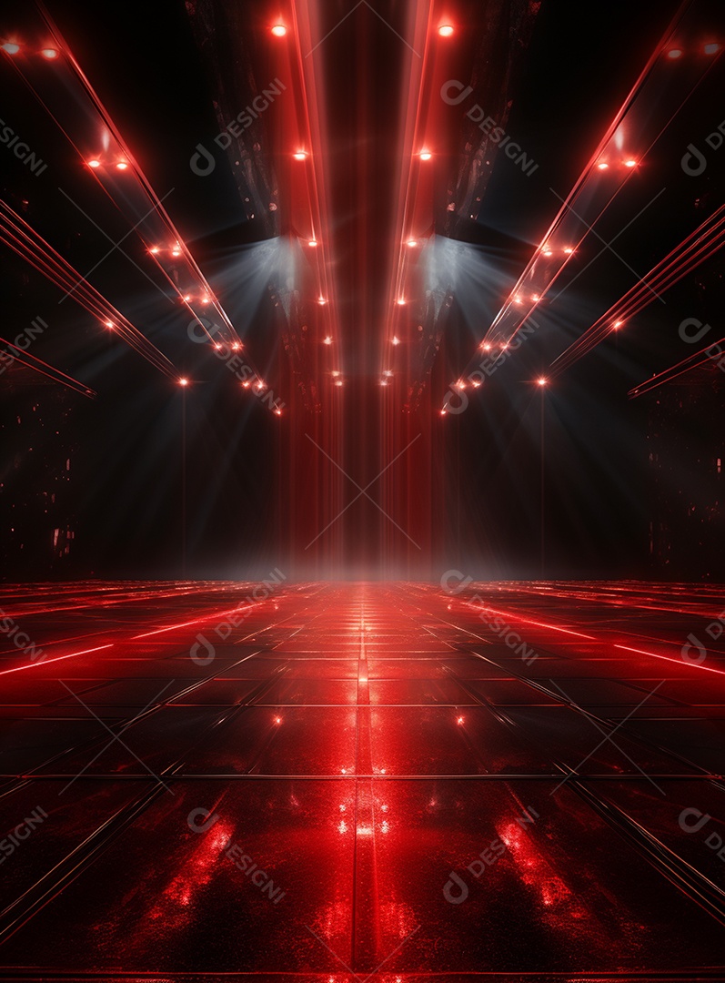 Cenário vermelho para composição de Flyers