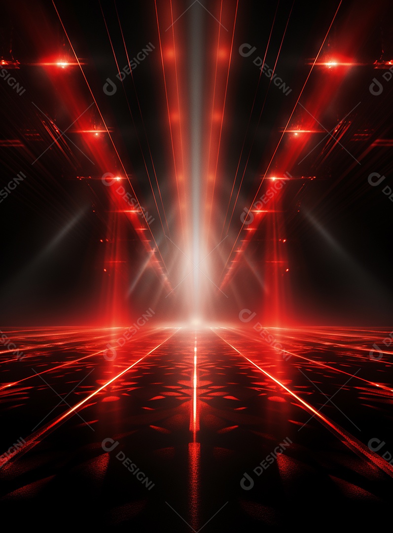 Cenário vermelho para composição de Flyers