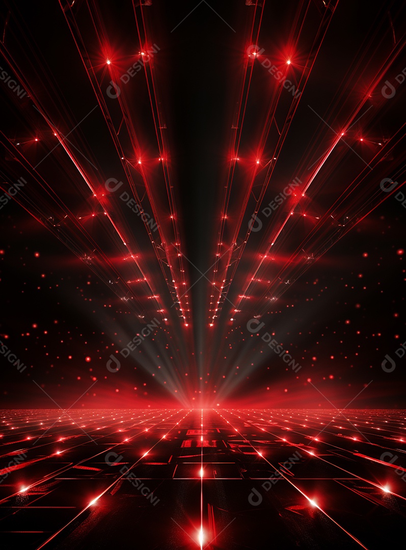 Cenário vermelho para composição de Flyers