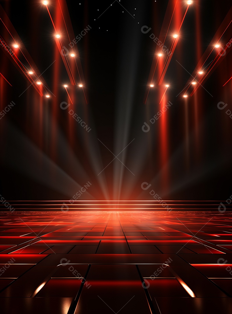 Cenário vermelho para composição de Flyers