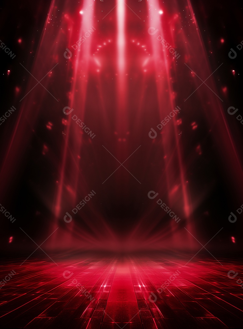 Cenário vermelho para composição de Flyers