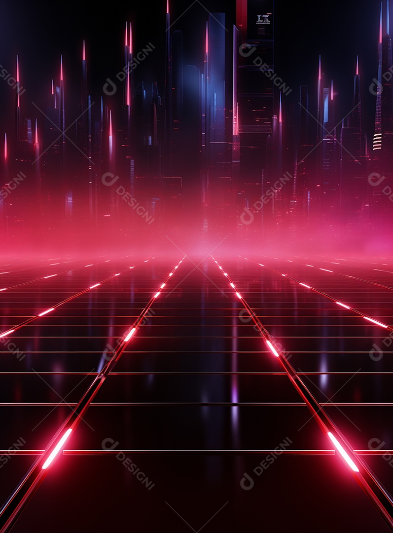 Cenário vermelho para composição de Flyers