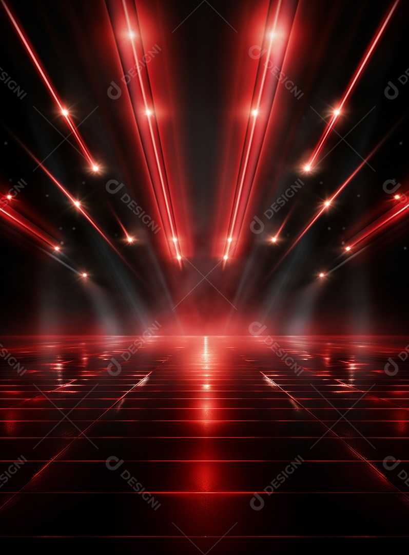 Cenário vermelho para composição de Flyers