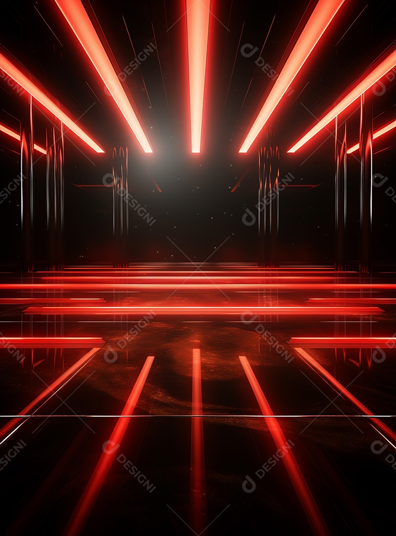 Cenário vermelho para composição de Flyers