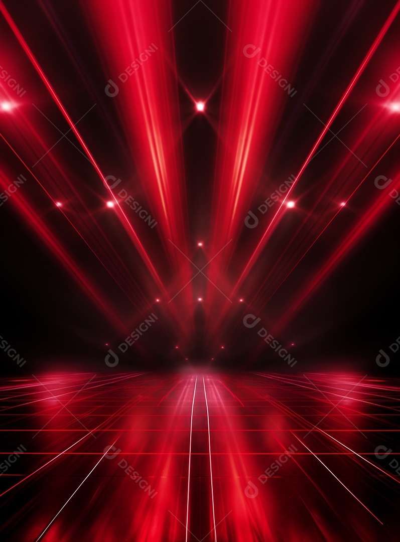 Cenário vermelho para composição de Flyers