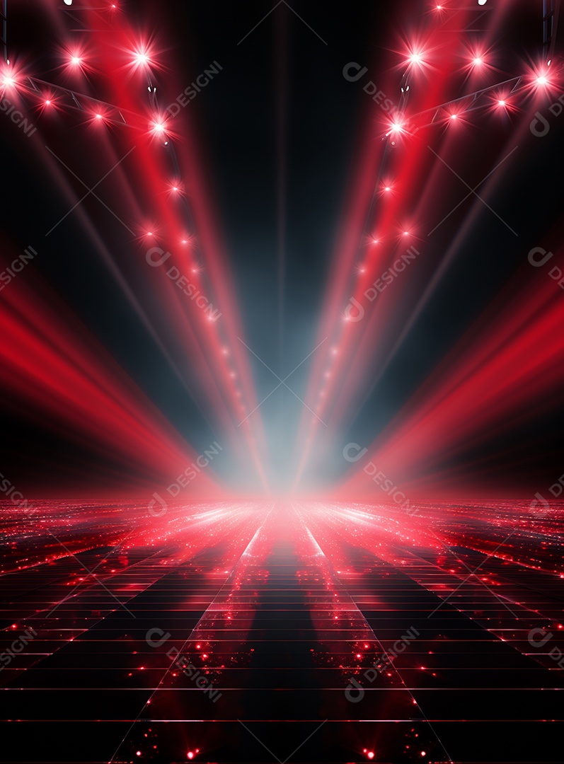 Cenário vermelho para composição de Flyers