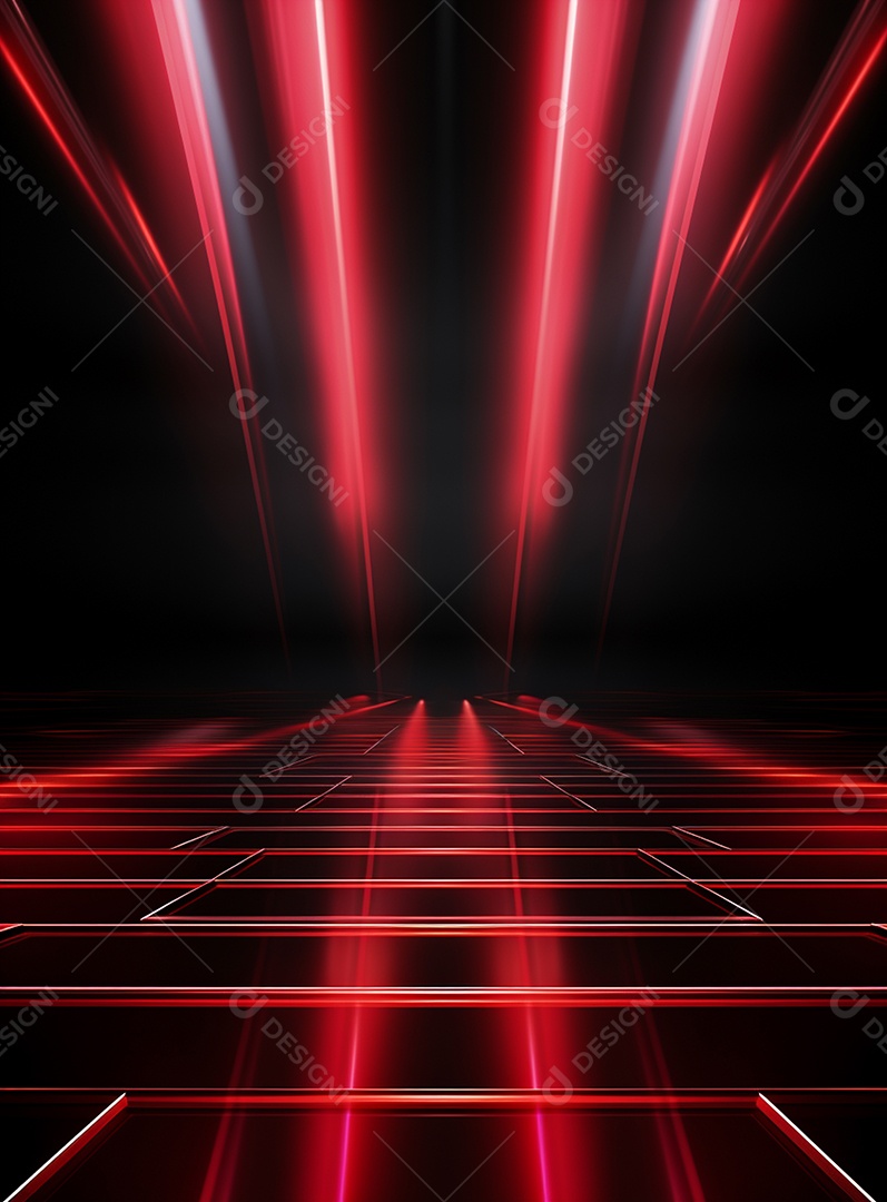 Cenário vermelho para composição de Flyers