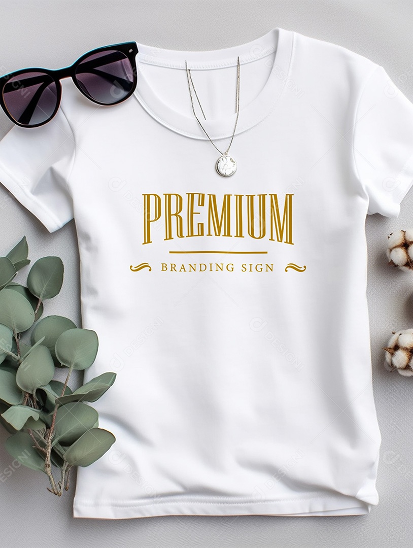 Mockup de Blusa Feminina PSD Editável