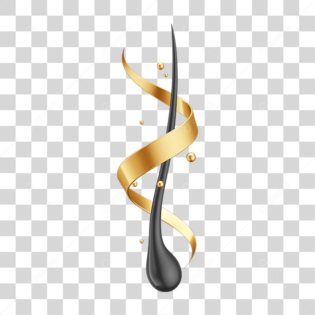 Fio de Cabelo com Hidratante PNG Transparente