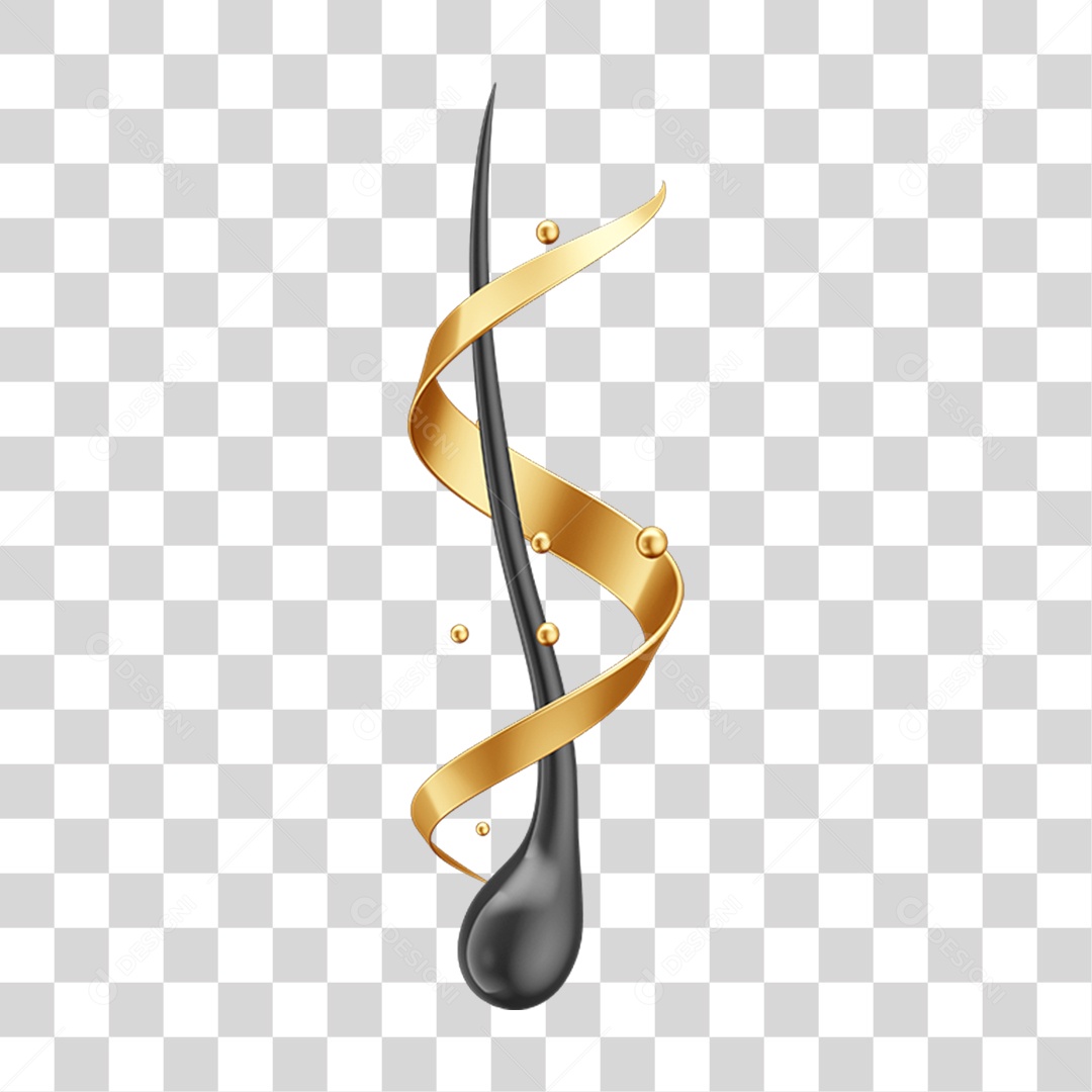 Fio de Cabelo com Hidratante PNG Transparente