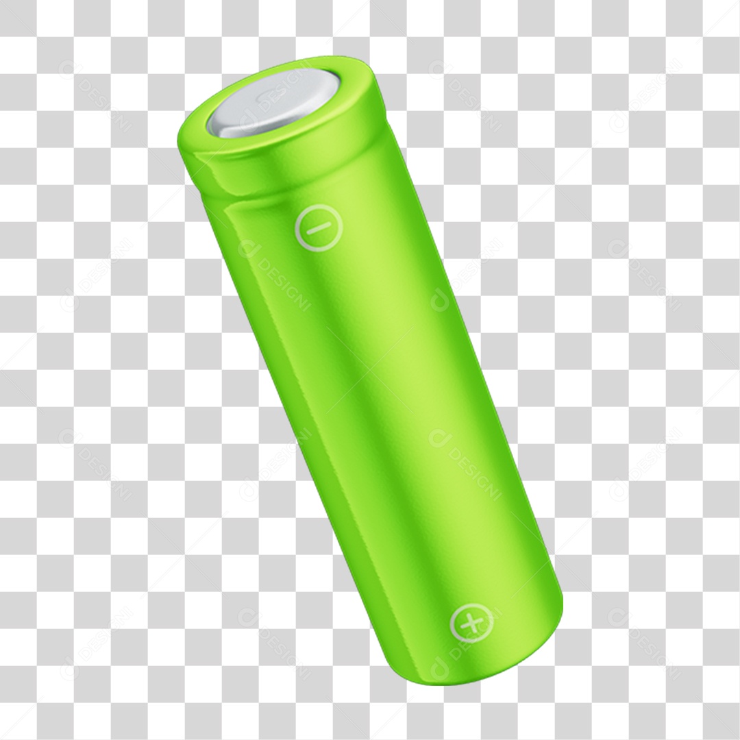 Pilha Verde PNG Transparente