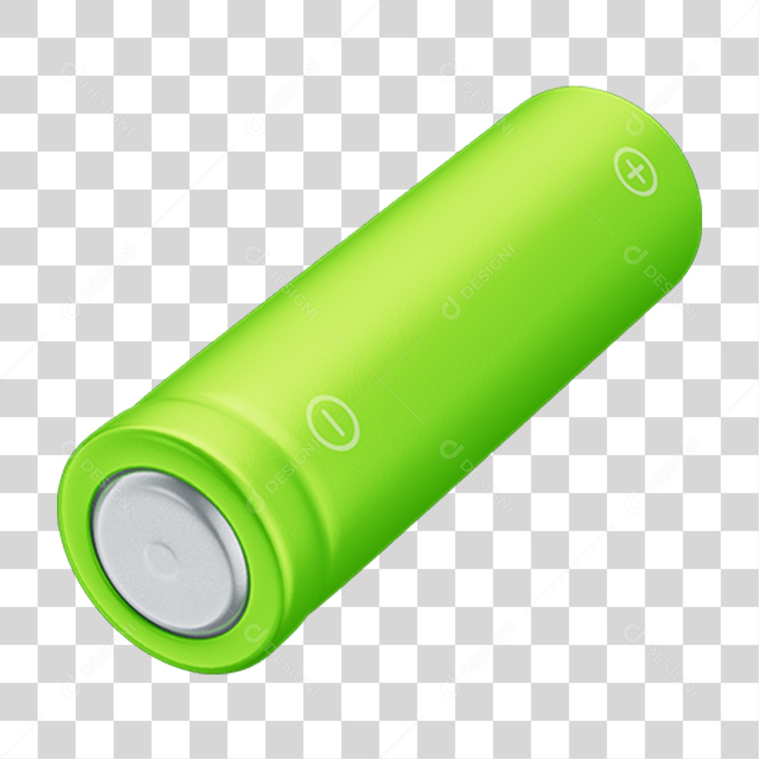 Pilha Verde PNG Transparente