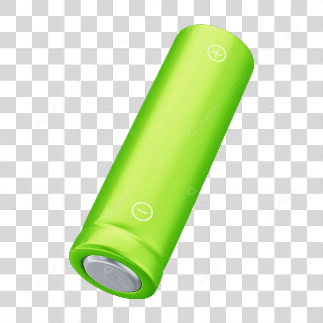 Pilha Verde PNG Transparente