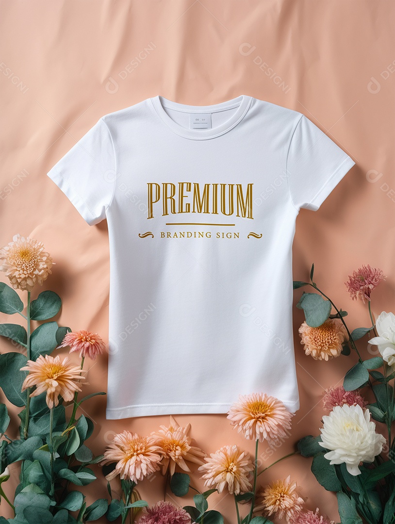 Mockup de Blusa Feminina PSD Editável
