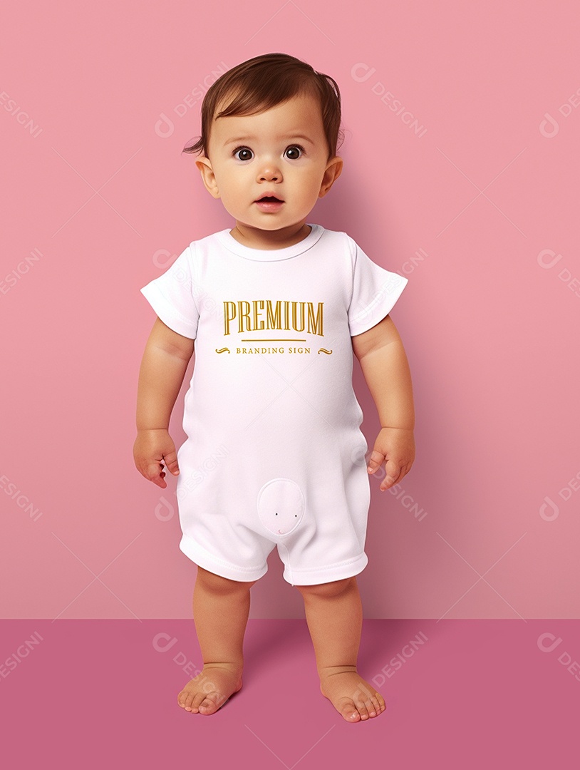 Roupa de Bebê PSD Editável