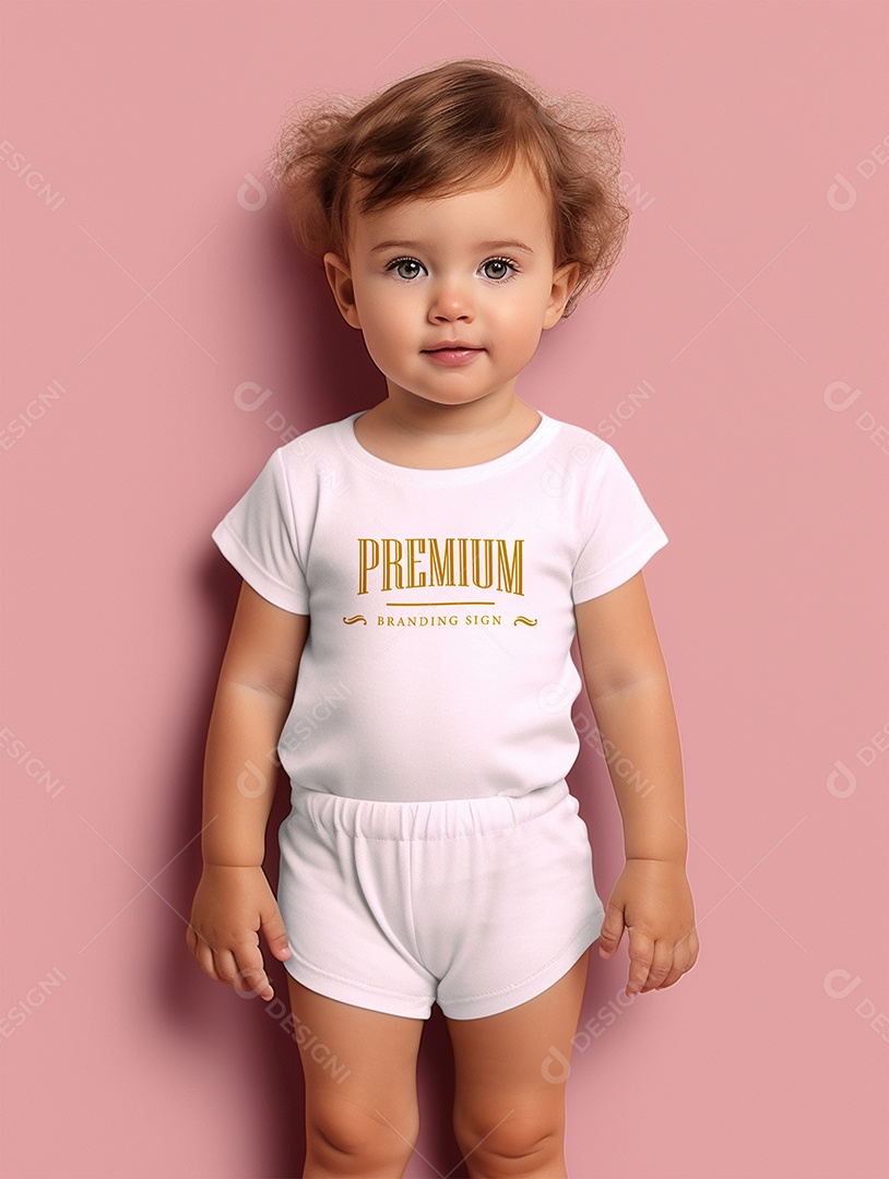 Roupa de Bebê PSD Editável