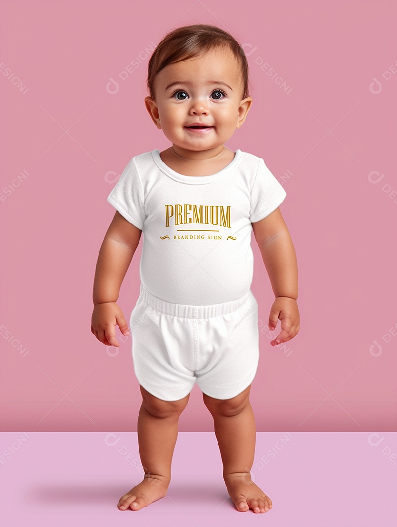 Roupa de Bebê PSD Editável