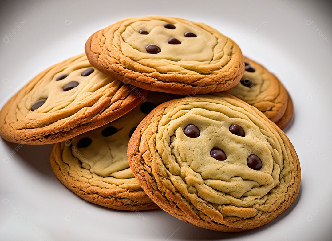 Cookies com gotas de chocolate