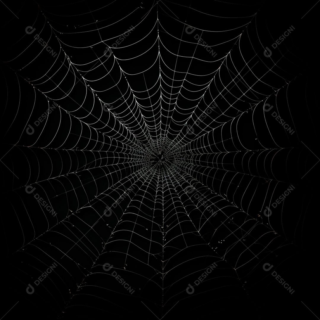 Teia de aranha translúcida transparente estilo halloween