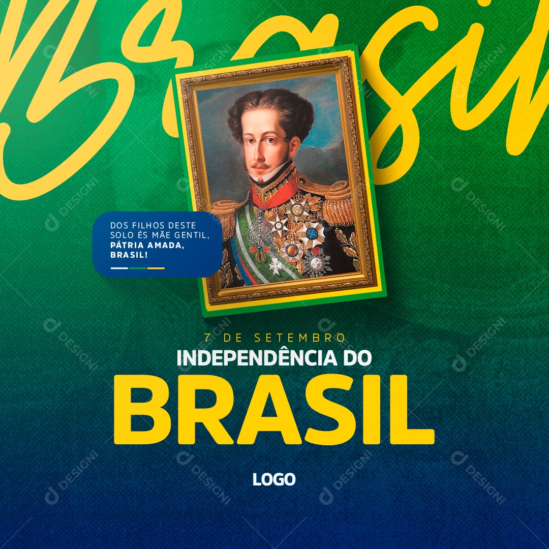 Social Media Independência Do Brasil 7 De Setembro PSD Editável