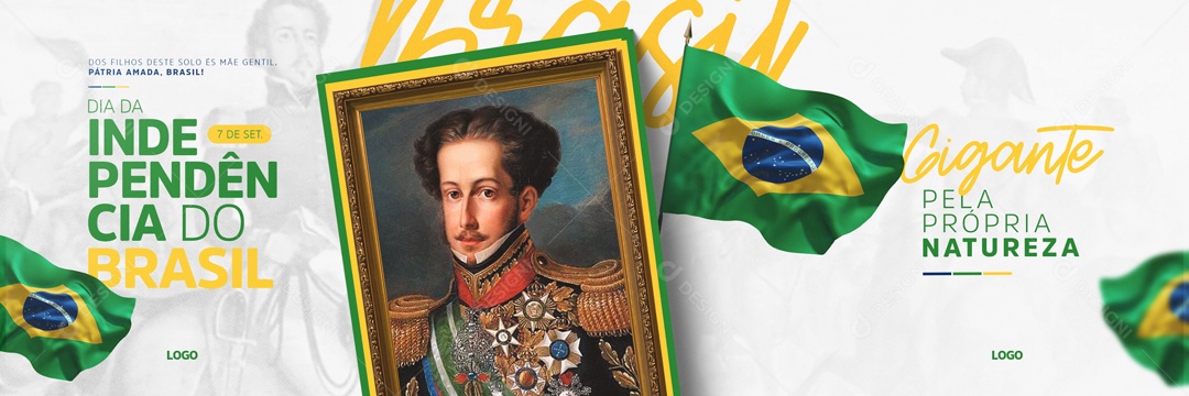 Banner Própria Natureza Dia Da Independência Do Brasil Social Media PSD Editável