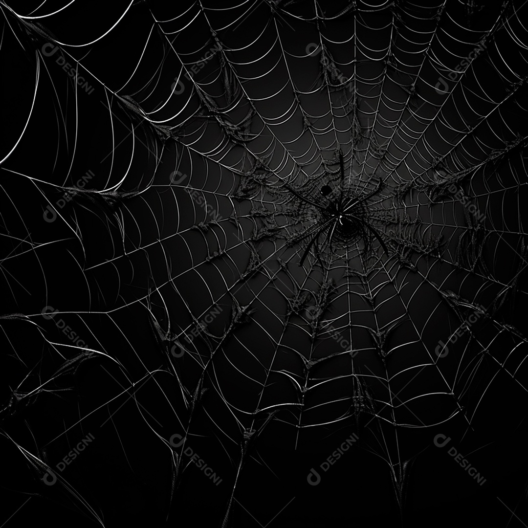Teia de aranha translúcida transparente estilo halloween