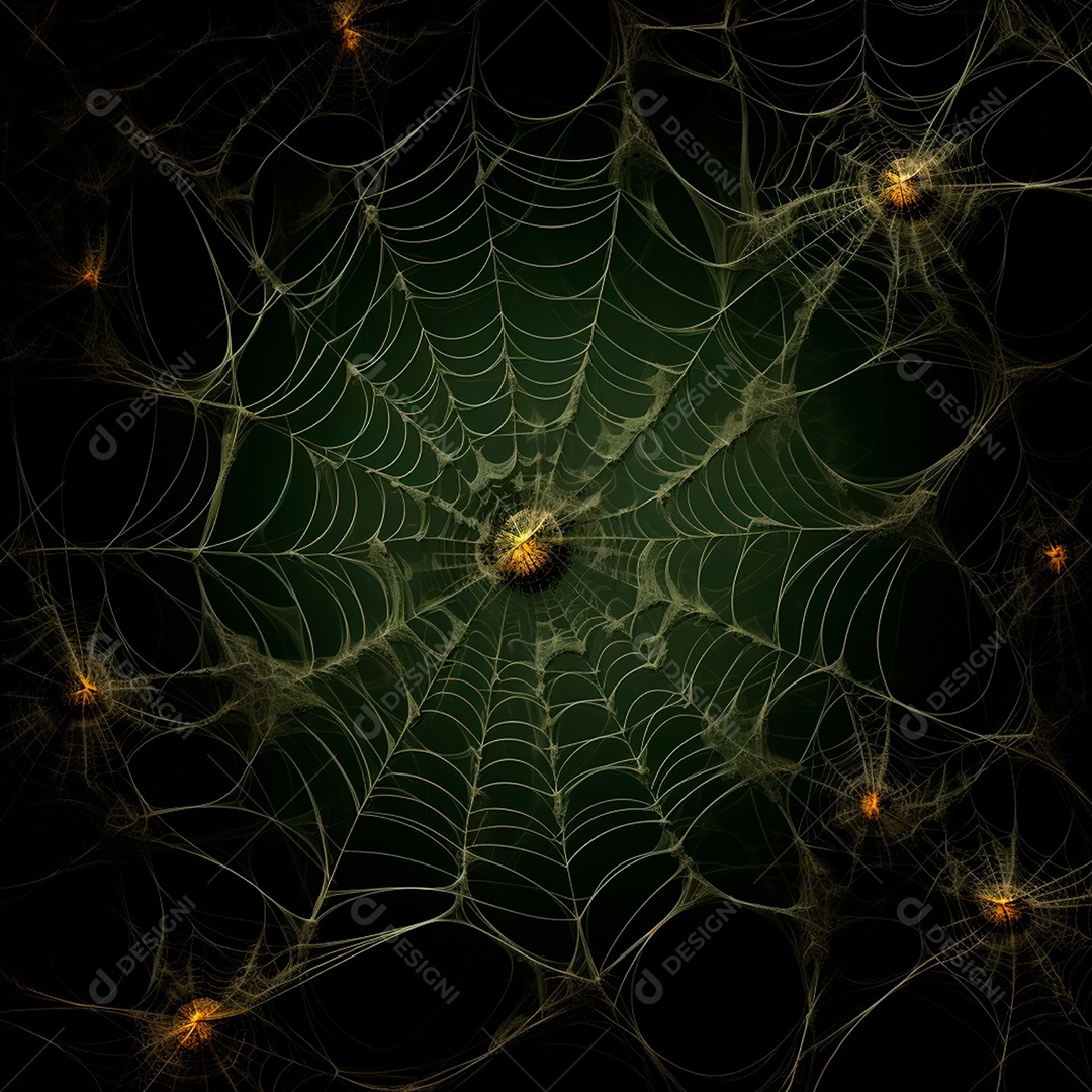 Teia de aranha translúcida transparente estilo halloween