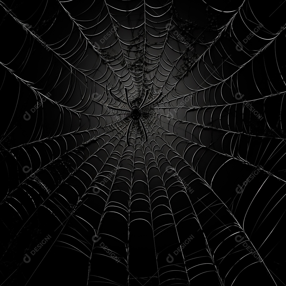 Teia de aranha translúcida transparente estilo halloween