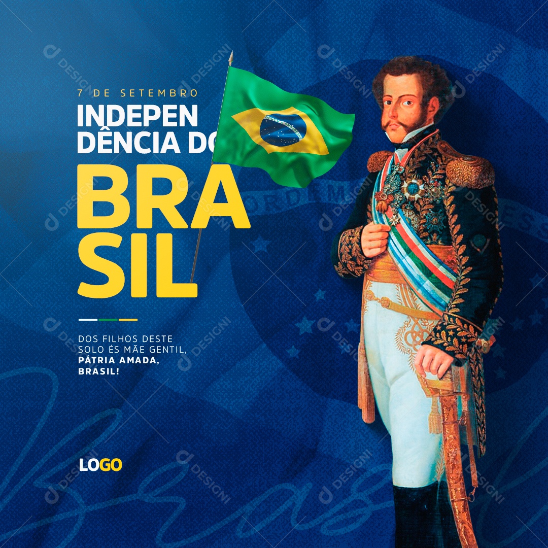 Independência Do Brasil 7 De Setembro Social Media PSD Editável