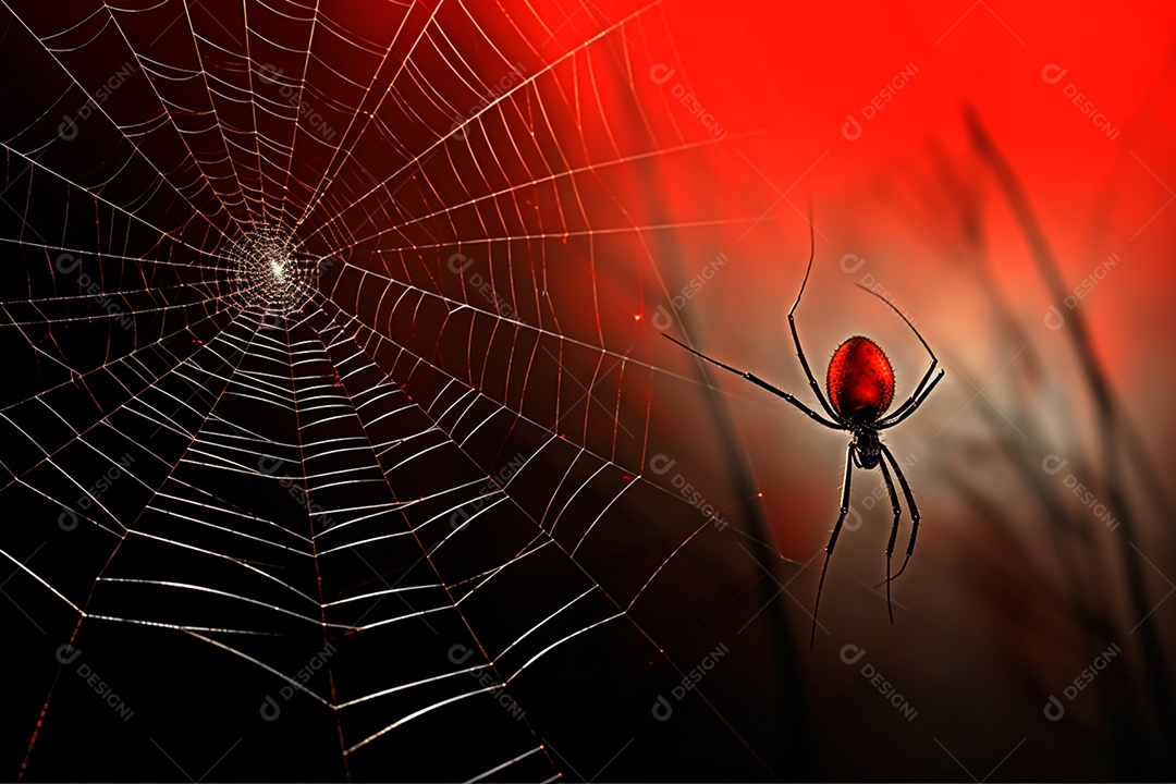 Teia de aranha translúcida transparente estilo halloween