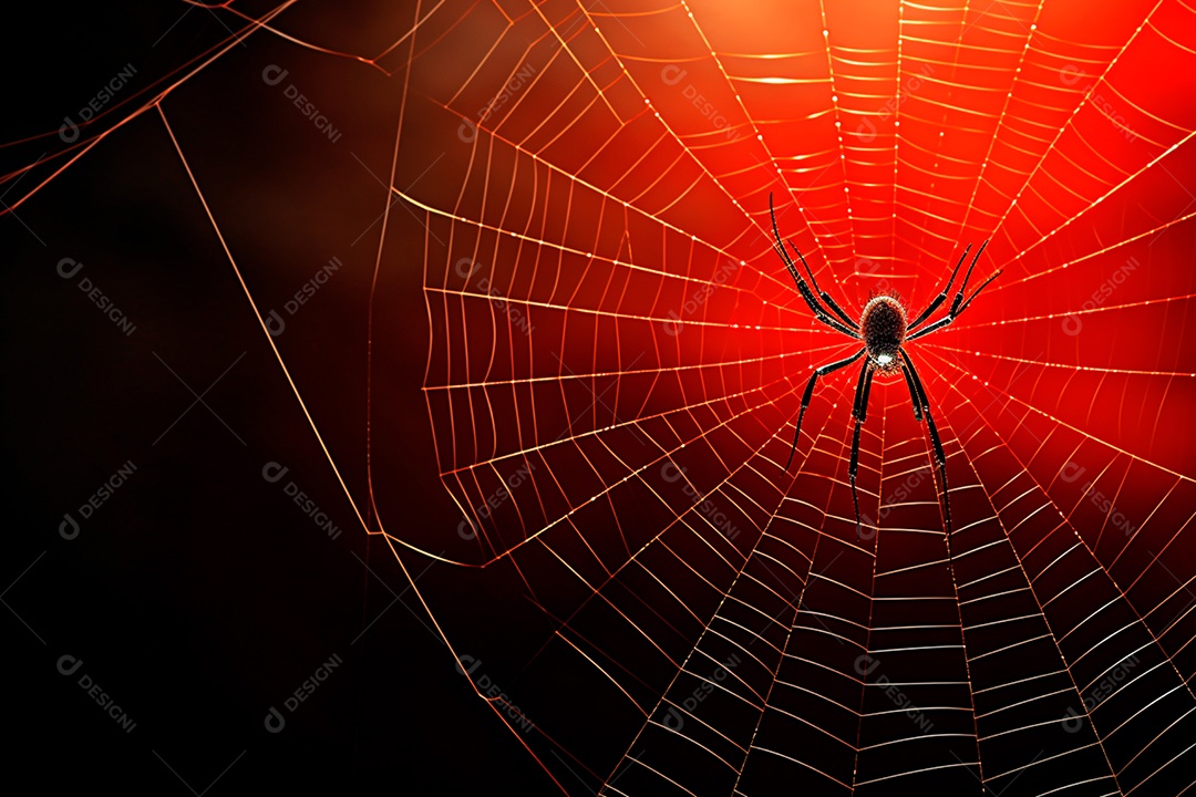 Teia de aranha translúcida transparente estilo halloween