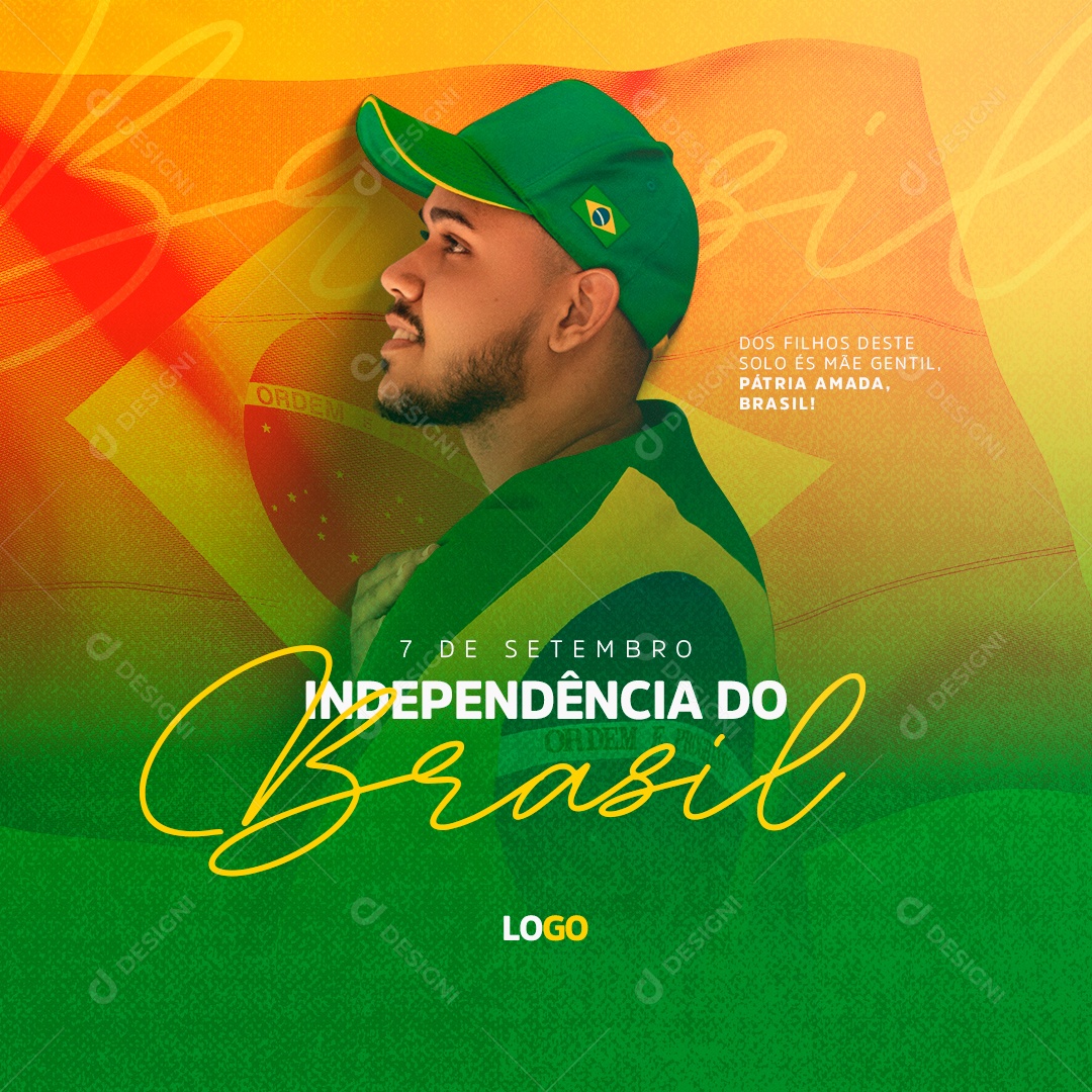Pátria Amada Brasil 7 De Setembro Social Media PSD Editável
