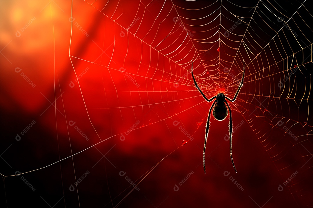 Teia de aranha translúcida transparente estilo halloween