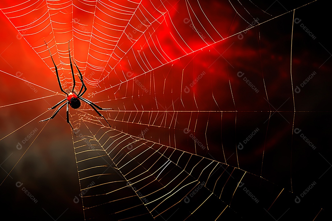 Teia de aranha translúcida transparente estilo halloween