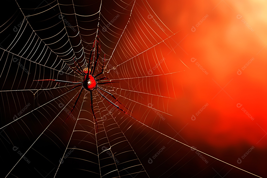 Teia de aranha translúcida transparente estilo halloween